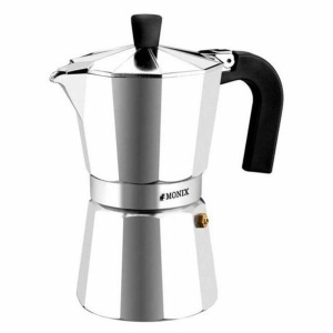 Espressor cafea Monix Vitro Express din aluminiu, 9 cesti, design clasic