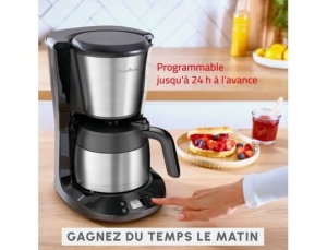 Espressor cafea Moulinex Subito FT5S2DE0, 0.9 l, 12 cesti, cu termos - Img 3