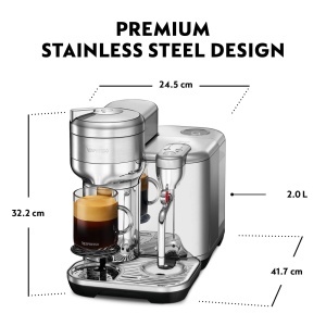 Espressor cafea Nespresso Sage Vertuo Creatista, inox, 5 dimensiuni de cafea - Img 6
