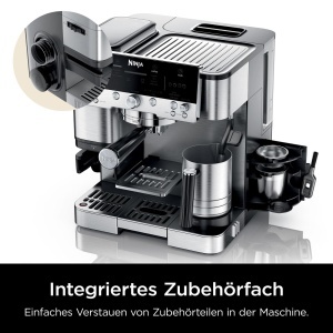 Espressor cafea Ninja Luxe Premier 3-in-1, 25 setari de macinare, argintiu - Img 3