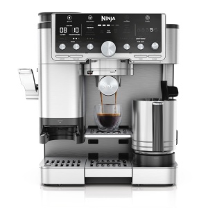 Espressor cafea Ninja Luxe Pro ES701EU, 3-in-1, cu 5 setari de spumare, argintiu