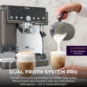 Espressor cafea Ninja Luxe Pro ES701EUBR, 3-in-1, cu sistem de spumare - Img 8