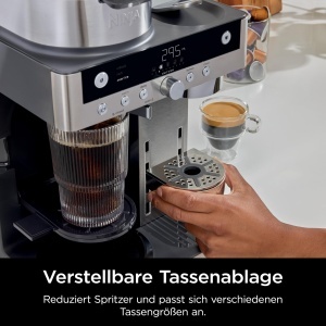 Espressor cafea Ninja Prestige CFN802EU, 2-in-1, 1.8 L, cu spumator de lapte, negru - Img 9