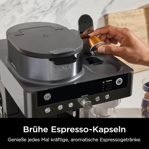 Espressor cafea Ninja Prestige CFN802EUGM, 2-in-1, 1.8L, gri-metal - Img 3