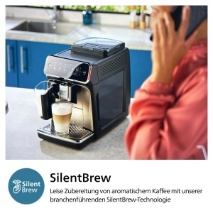 Espressor cafea Philips 3300 Series EP334790, 6 bauturi, Touchscreen, Negru - Img 6