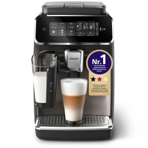 Espressor cafea Philips LatteGo 3300, 6 specialitati, crom