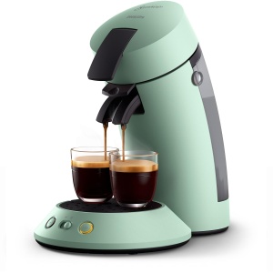 Espressor cafea Philips Senseo Original Plus, 1-2 cesti, tehnologie Coffee Boost, verde