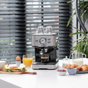 Espressor cafea Princess 249412, 1100 Watt, 1.5 Litri, cu spumator de lapte - Img 2