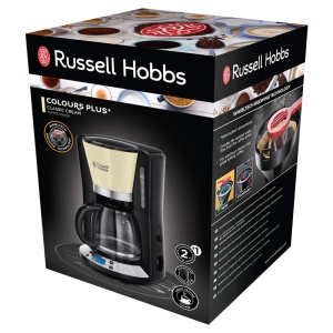 Espressor cafea Russell Hobbs Colours, 1,25 l, 1100 W, Crem - Img 2