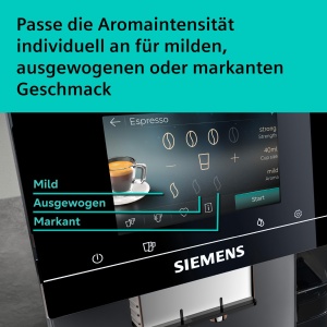 Espressor cafea Siemens EQ700i Aroma, 41 bauturi, touchscreen 5 inch, gri - Img 4