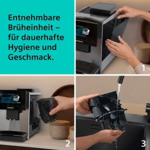 Espressor cafea Siemens EQ900 iAroma, personalizare, display tactil 6.8, argintiu - Img 8