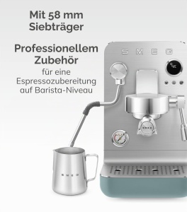 Espressor cafea Smeg MiniPro EMC02BLMEU, 1700W, 1.7L, Negru Mat - Img 4
