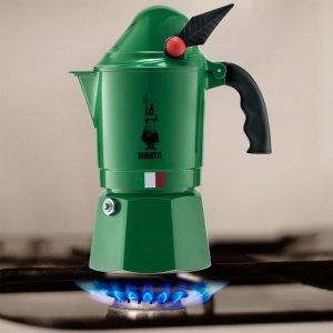 Espressor manual Bialetti Alpina 3 cesti 130 ml aluminiu verde - Img 3