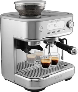 ESPRESSOR SENCOR, spumant de lapte, rasnita de boabe de cafea, ecran LCD, espressor, cappuccino, espresso cu rasnita Barista Express, Excellence Plus, rezervor mare de apa si cafea - Img 3