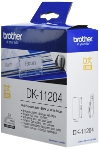 Etichete Brother DK-11204, 54 x 17 mm, 400 bucati, alb cu negru - Img 6