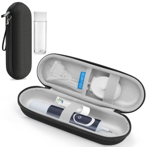 Etui pentru periuta electrica SURFOU, compatibil cu Oral-B si Philips Sonicare, negru