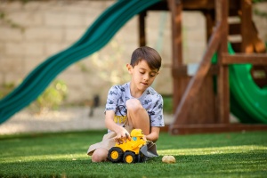 Excavator Caterpillar 25cm cu lumini si sunete, pentru copii de 2 ani - Img 5