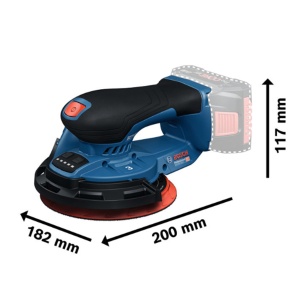 Excentric cu bateria Bosch GEX 18V-150-3, 18V, Ergonomie excelenta, 3 mm oscilatie - Img 6