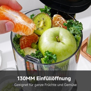 Extractor de suc AMZCHEF, 130 mm, 180W, inox, silentios - Img 4