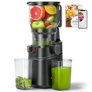 Extractor de suc AMZCHEF, 150 mm, motor 250 W, capacitate 2 litri
