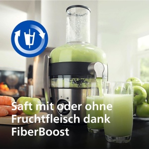 Extractor de suc Philips 3000 Series HR192120, 1100W, capacitate 2L, tehnologie FibreBoost - Img 3