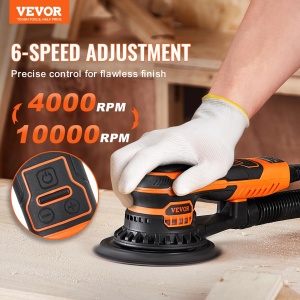 Exzenterschleifer VEVOR R7313, 350W, 152mm, 6 viteze variabile - Img 2