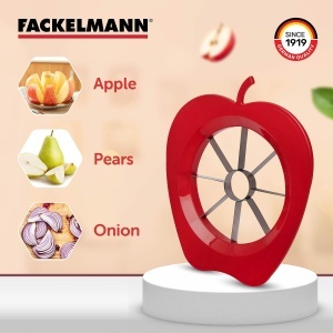 Fackelmann 42015 Taietor de Mere si Pere Otel Inoxidabil Rosu sau Verde - Img 6
