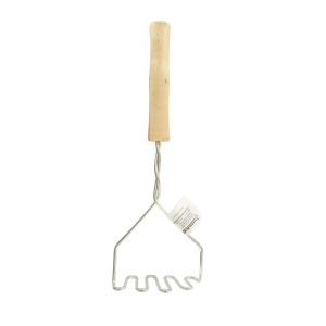 Fackelmann 521417 Presa manuala pentru cartofi si legume otel inoxidabil si lemn 29x95x55 cm - Img 6