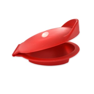 Fackelmann 682231 Suport din silicon pentru deschiderea stridiilor rosu