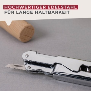 Fackelmann Doublepull Korkenzieher Essential 3 in 1 Otel Inoxidabil Argintiu - Img 6
