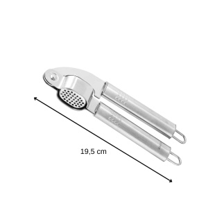 Fackelmann Knoblauchpresse Ovalgriff presa de usturoi din inox maner ergonomic argintiu - Img 3