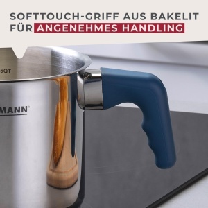 Fackelmann Milchtopf Essential 14 cm Otel Inoxidabil Maner Ergonomic - Img 6