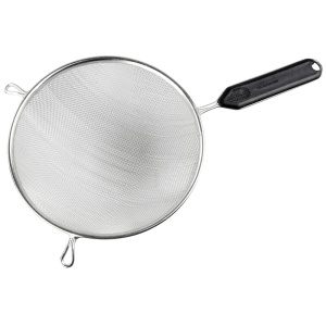Fackelmann Sieb 20 cm Plasa Fina Maner Ergonomic NegruArgintiu
