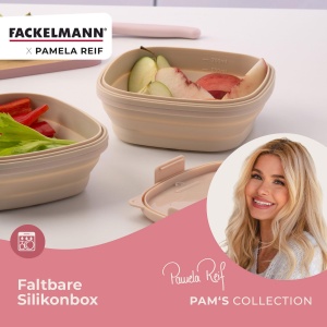Fackelmann Snacking Box 700ml Pastell Beige Faltabila Sistem Click - Img 2
