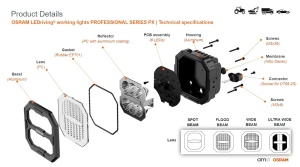 Far LED OSRAM LEDriving Cube PX4500, 4500 Lumen, Spot, pentru off-road - Img 6