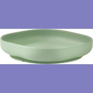 Farfurie copii BEABA cu ventuza silicon 100 rezistenta Salbei Verde - Img 2