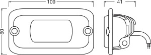 Faro cu LED Osram LEDriving Flush Mount WL VX100-FL, 600 Lumen, 12V24V - Img 6