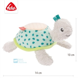 Fehn Bade Schwamm Schildkrote 054552 Jucarie Baie pentru Bebelusi si Copii 14 cm - Img 5