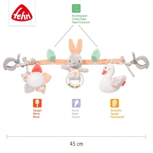 Fehn Kinderwagenkette Schwanensee Jucarie pentru Carucior Figuri Interactive 45 cm - Img 6