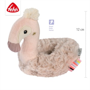 Fehn Ring-Greifling Flamingo 042245 Jucarie cu Rassel pentru Bebelusi 0 luni - Img 5