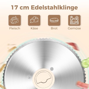 Feliator electric YASHE, 180W, lama din otel inoxidabil de 17 cm, grosime taiere 0-15 mm - Img 3