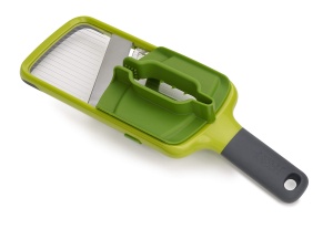 Feliator legume Joseph Joseph Multi-Grip Mandoline 3 grosimi cu maner de precizie verde