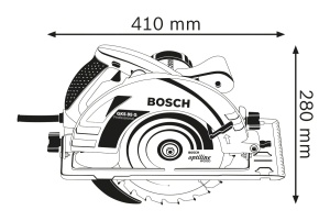 Ferastrau circular profesional Bosch GKS 85 G (incl. 1x panza de ferastrau circular, lemn Optiline, 235 x 30/25 x 2,8 mm, 24, cheie hexagonala SW 5, adaptor de extractie) - Img 3