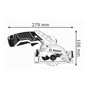 Feronerie cu acumulator Bosch Professional GKS 12V-26, 85mm, 1.4kg - Img 3