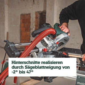 Feronerie de taiere Metabo KGS 254 M, cu functie de taiere precisa si 2 panze - Img 5