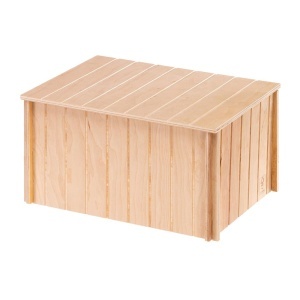 Ferplast Casa pentru iepuri accesoriu cusca pentru iepuri cu acoperis plat si orificii de ventilatie in kit 37 x 277 x H 20 cm SIN 4647 Casa din lemn  - Img 5