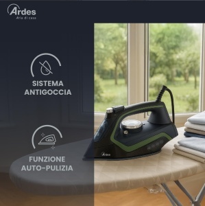 Fier de calcat Ardes VAPOR PRO ELITE 2200 W cu talpa ceramica si rezervor 220 ml - Img 7