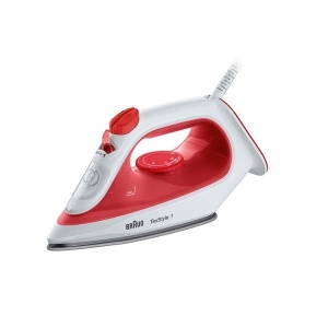 Fier de calcat Braun TexStyle 1 SI1019RD 1900W Abur 120 gmin Talpa antiaderenta Rosu