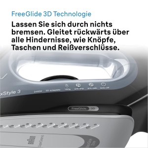 Fier de calcat Braun TexStyle 3 SI3055BK, 2400 W, negru, tehnologie FreeGlide 3D - Img 6