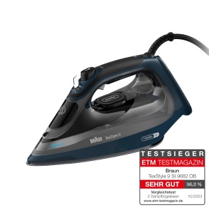 Fier de calcat Braun TexStyle 9 SI9682 DB, 3200W, 330ml, Albastru - Img 2